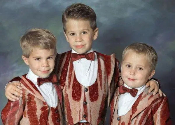 Family Photo Brothers Kids Bacon Tux Tuxedos
